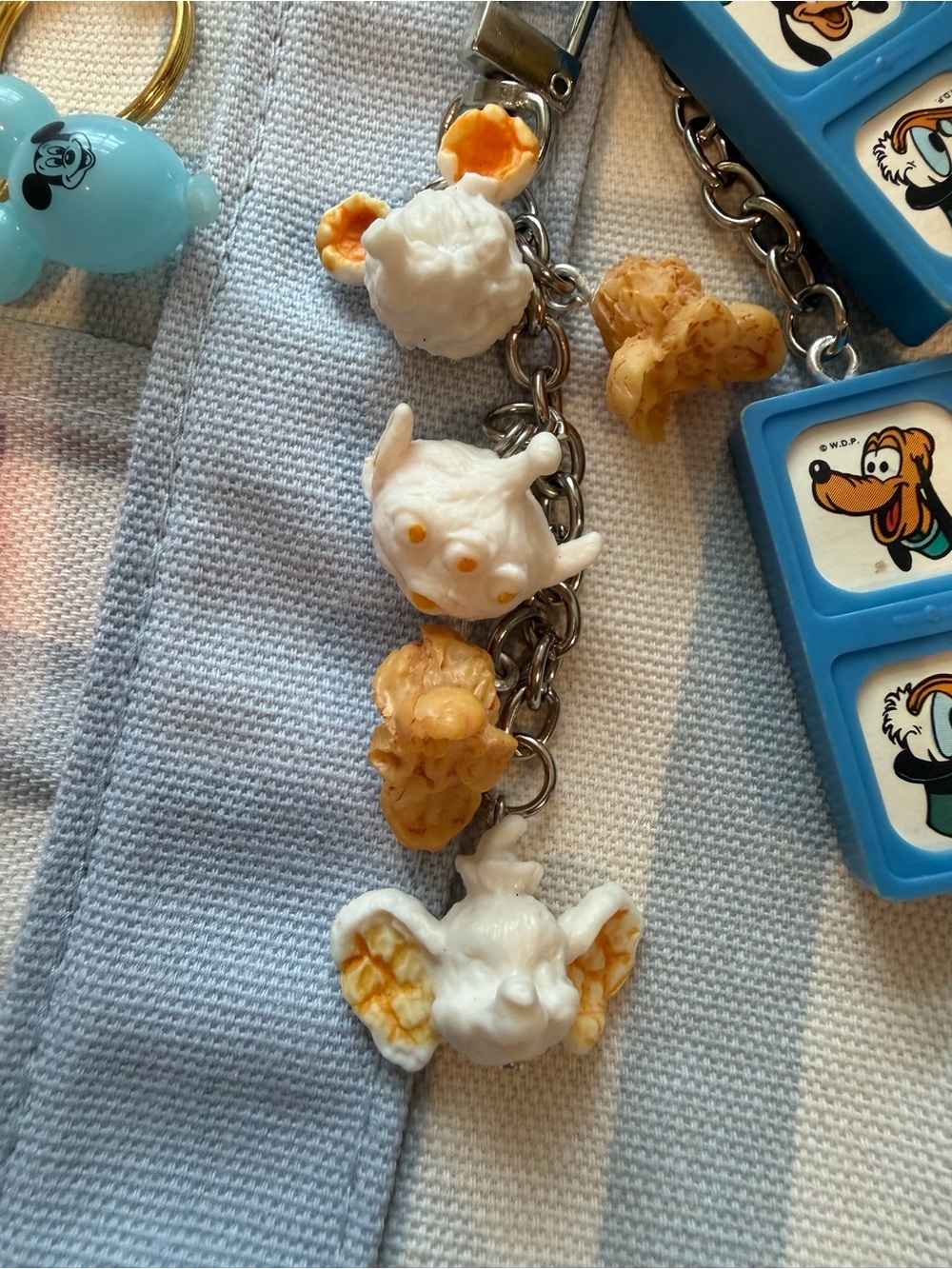 Disney popcorn cluster bag charms